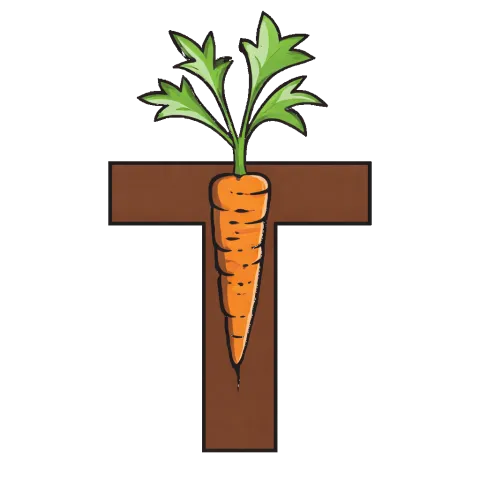 T with a carrot inside